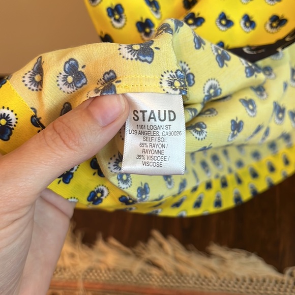 STAUD Pallas Top, Size S, Color Blocked Calico Print - Picture 10 of 10